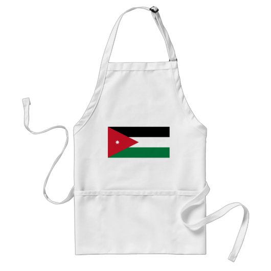 Vlag van Jordanië Standaard Schort (Voorkant)