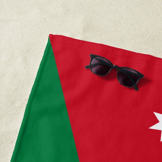 Vlag van Jordanië Strandlaken (In situ)