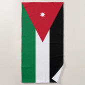 Vlag van Jordanië Strandlaken (Voorkant)