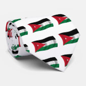 Vlag van Jordanië Stropdas (Opgerold)