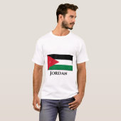 Vlag van Jordanië T-shirt (Voorkant volledig)