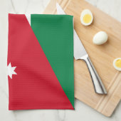 Vlag van Jordanië Theedoek (Quarter Fold)