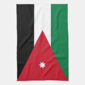 Vlag van Jordanië Theedoek (Verticaal)
