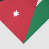 Vlag van Jordanië Tissuepapier (Detail)