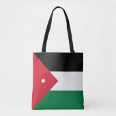 Vlag van Jordanië Tote Bag (Voorkant)