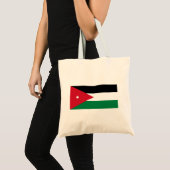 Vlag van Jordanië Tote Bag (Voorkant (product))