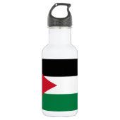 Vlag van Jordanië Waterfles (Voorkant)