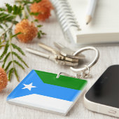 Vlag van Jubaland, Somalië Sleutelhanger (Voorkant Rechts)