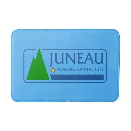 Vlag van Juneau, Alaska Bathroom Mat (Voorkant)