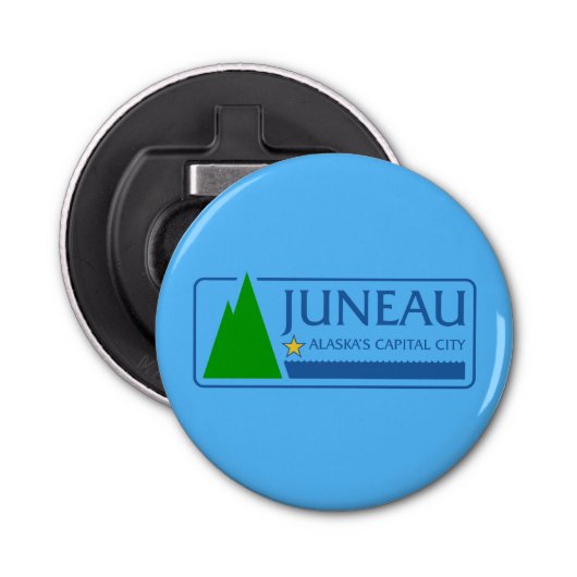 Vlag van Juneau, Alaska Bottle Opener (Voorkant)