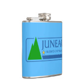 Vlag van Juneau, Alaska Fles Heupfles (Rechts)