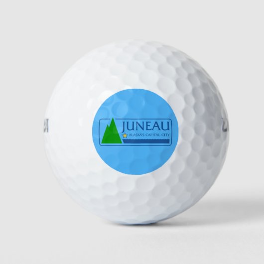 Vlag van Juneau, Alaska Golf Balls Golfballen (Voorkant)
