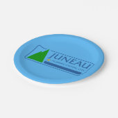 Vlag van Juneau, Alaska Paper Borden Papieren Bordje (Gekanteld)