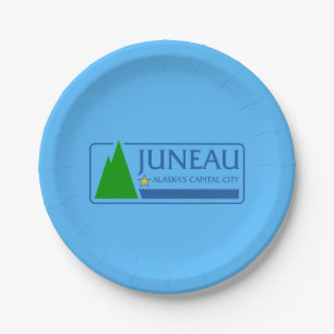 Vlag van Juneau, Alaska Paper Borden Papieren Bordje