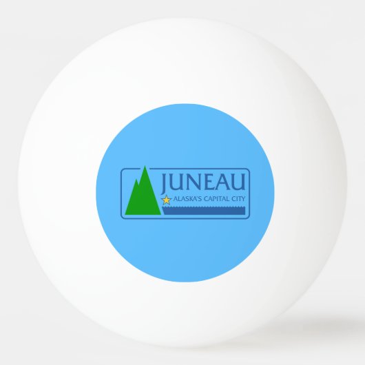 Vlag van Juneau, Alaska Ping-Pong Ball (Voorkant)
