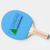 Vlag van Juneau, Alaska Ping Pong Paddle Tafeltennisbatje (Zijkant)