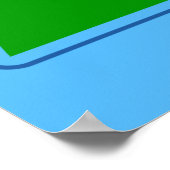 Vlag van Juneau, Alaska Poster (Hoek)