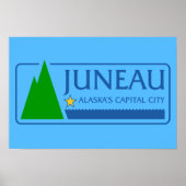 Vlag van Juneau, Alaska Poster (Voorkant)