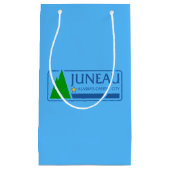 Vlag van Juneau, Alaska Small Gift Bag Klein Cadeauzakje (Voorkant)