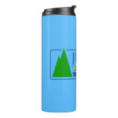 Vlag van Juneau, Alaska Thermal Tumbler Thermosbeker (Gedraaid links)
