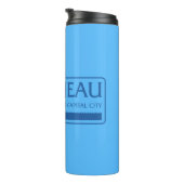 Vlag van Juneau, Alaska Thermal Tumbler Thermosbeker (Geroteerd rechts)