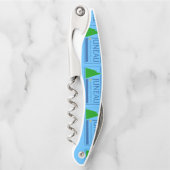 Vlag van Juneau, Alaska Waiter's Corkschroef Kurkentrekker (Voorkant)