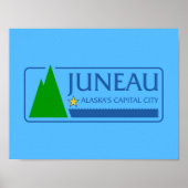 Vlag van Juneau, Poster Alaska (Voorkant)