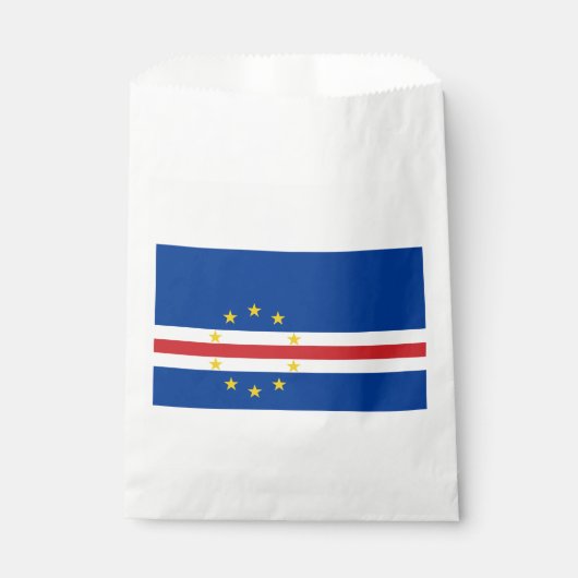 Vlag van Kaapverdië Bedankzakje (Voorkant)