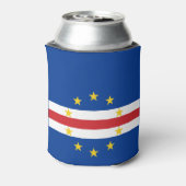 Vlag van Kaapverdië Blikjeskoeler (Blikje Achterkant)
