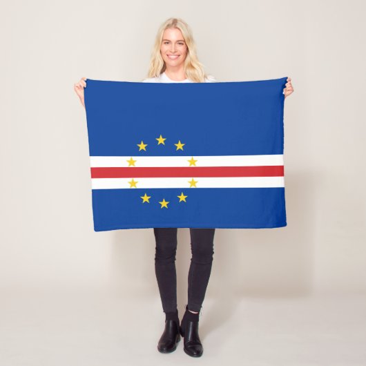 Vlag van Kaapverdië Fleece Deken (In situ)