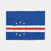 Vlag van Kaapverdië Fleece Deken (Voorkant (Horizontaal))