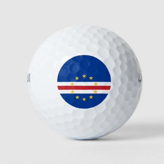 Vlag van Kaapverdië Golfballen (Voorkant)