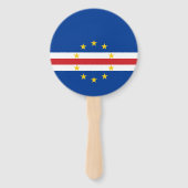 Vlag van Kaapverdië Handwaaier (Achterkant)