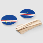 Vlag van Kaapverdië Handwaaier (Niet-gemonteerd)