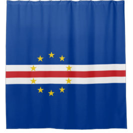 Vlag van Kaapverdië (Kaapverdië) Douchegordijn