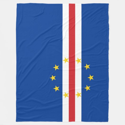 Vlag van Kaapverdië (Kaapverdië) Fleece Deken (Voorkant)