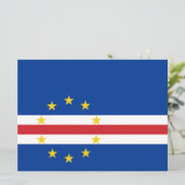 Vlag van Kaapverdië (Kaapverdië) Kaart (Staand voorkant)