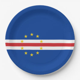 Vlag van Kaapverdië (Kaapverdië) Papieren Bordje