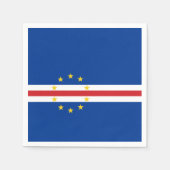 Vlag van Kaapverdië (Kaapverdië) Servet (Voorkant)