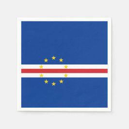 Vlag van Kaapverdië (Kaapverdië) Servet