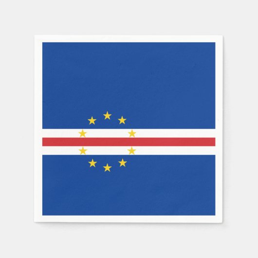 Vlag van Kaapverdië (Kaapverdië) Servet (Voorkant)