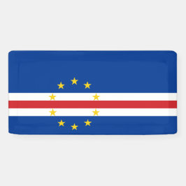 Vlag van Kaapverdië (Kaapverdië) Spandoek