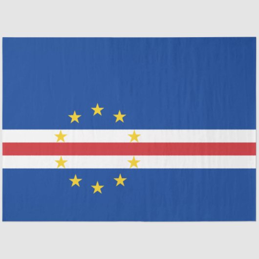 Vlag van Kaapverdië (Kaapverdië) Tissuepapier (Voorkant)
