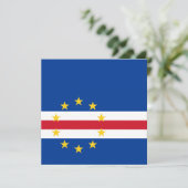 Vlag van Kaapverdië Kaart (Staand voorkant)