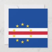 Vlag van Kaapverdië Kaart (Voorkant)