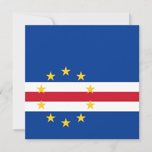 Vlag van Kaapverdië Kaart (Voorkant)