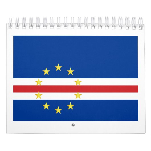 Vlag van Kaapverdië Kalender (Hoes)