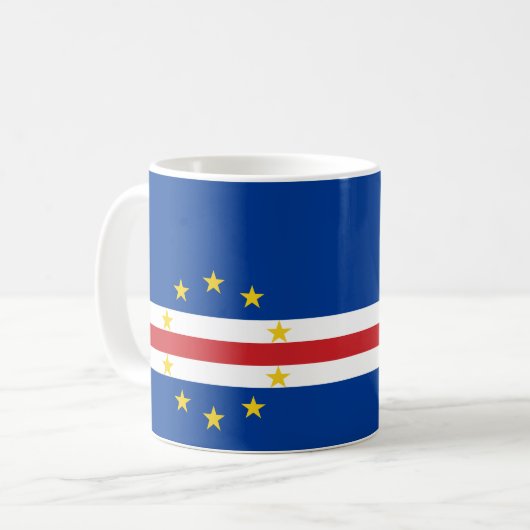 Vlag van Kaapverdië Koffiemok (Voorkant links)