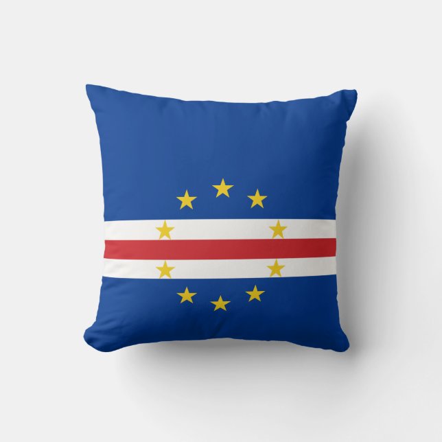 Vlag van Kaapverdië Kussen (Voorkant)