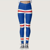 Vlag van Kaapverdië Leggings (Voorkant)